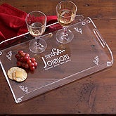 Personalized Hostess Serving Tray Gift - Four Seasons Design - 1017