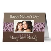 Personalized Mothers Day Photo Greeting Cards - Mommy  Me - 10206