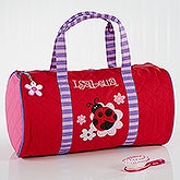 Personalized Girls Duffel Bags - Ladybug - 10221