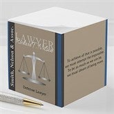 Personalized Note Pads for Lawyers - Scales of Justice - 10225