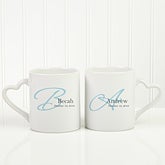 Personalized His & Hers Coffee Mug Set - Our Initials - 10250