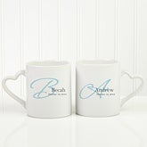 Personalized His  Hers Coffee Mug Set - Our Initials - 10250