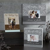 Personalized Wedding & Anniversary Damask Picture Frame - 10251