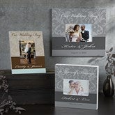 Personalized Wedding  Anniversary Damask Picture Frame - 10251