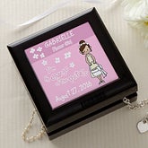 Personalized Flower Girl Gifts - Keepsake Jewelry Box - 10253