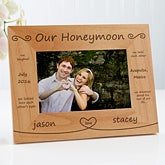 Personalized Honeymoon Picture Frames - Our Honeymoon - 10254