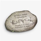 Personalized Decorative Garden Stones - Loving Couple - 10256