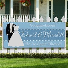 Personalized Wedding Shower Party Banner - 10304