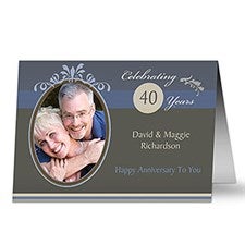 Personalized Anniversary Greeting Cards - Happy Anniversary - 10335