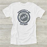 Personalized T-Shirts for Dads - Property Of My Kids - 10376