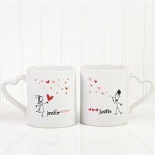 Personalized Couples Coffee Mug Set - Blown Away By Love - 10428