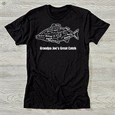 Personalized Fishing T-Shirt for Dads - What A Catch - 10442