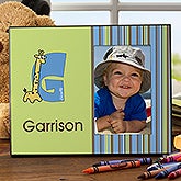 Personalized Boys Picture Frames - Alphabet Animals - 10513