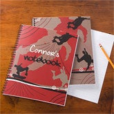 Personalized School Notebooks - Skateboard - 10528