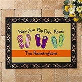 Personalized Summer Doormats - Flip Flops - 10545