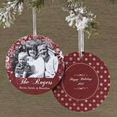 Personalized Hanging Ornament Photo Christmas Cards - 10574
