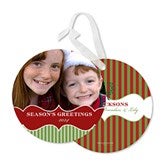 Personalized Hanging Ornament Photo Holiday Cards - 10584