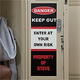 Boys Personalized Locker Decorations - Keep Out - 10592
