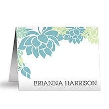 Personalized Note Cards - Floral Message - 10654