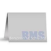 Personalized Stationery - Name & Monogram Note Cards - 10655