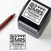 Personalized Address Stamp - Mr & Mrs - 10656