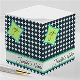 Personalized Sticky Note Cubes - Name & Initials - 10658