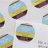 Personalized Address Labels - Stripes - 10661