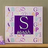 Personalized Canvas Art for Girls - Alphabet Name Art - 10667