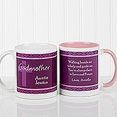 Personalized Coffee Mugs for Godparents - 10669
