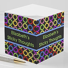 Personalized Sticky Note Cubes - Bold Thoughts - 10671