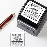 Personalized Address Stamp - Custom Names - 10674