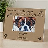 Personalized Pet Memorial Picture Frame - Pawprints in Heaven - 10682