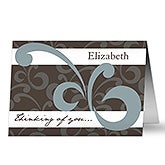 Thinking of You Personalized Greeting Cards - 10725