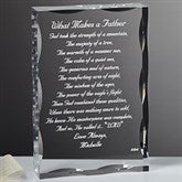 Personalized Gift Sculpture With Father Poem - 1074