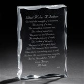 Personalized Gift Sculpture With Father Poem - 1074