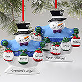 Frosty Snowman Personalized Christmas Ornaments - 10762