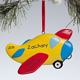 Personalized Airplane Christmas Ornament - 10765