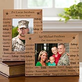 Personalized Picture Frames - Military Dedication - 10800