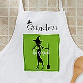 Personalized Halloween Aprons - Witch With Attitude - 10817