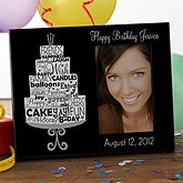 Personalized Birthday Picture Frames - Birthday Cake - 10846