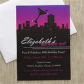 Personalized Birthday Party Invitations - Fun In The City - 10848