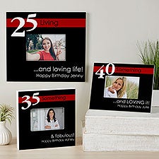 Personalized Birthday Photo Frames - Age Is Not Important - 10851