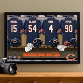 Personalized Chicago Bears NFL Locker Room Canvas Print - 10874
