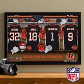 Personalized Cincinnati Bengals NFL Locker Room Canvas Print - 10875