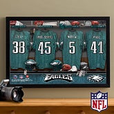 Personalized Philidelphia Eagles NFL Locker Room Canvas Print - 10895
