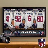 Personalized Houston Texans NFL Locker Room Canvas Print - 10915