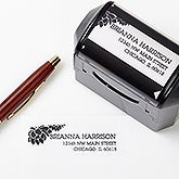 Personalized Address Stamp - Floral - 10918