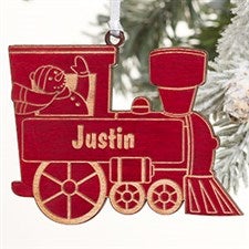 Personalized Train Christmas Ornament - Holiday Train - 10975