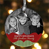 Personalized Photo Christmas Ornaments - Classic Holiday - 10990