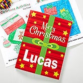 Personalized Christmas Coloring Book & Crayon Set - 10995